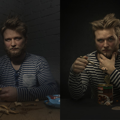 portrett i studio